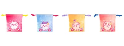 「ちいかわ」4個セットミニ巾着（めんそ〜れ〜）