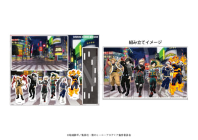 『ヒロアカ』「渋谷ヒーローズミッション」アクリルジオラマ