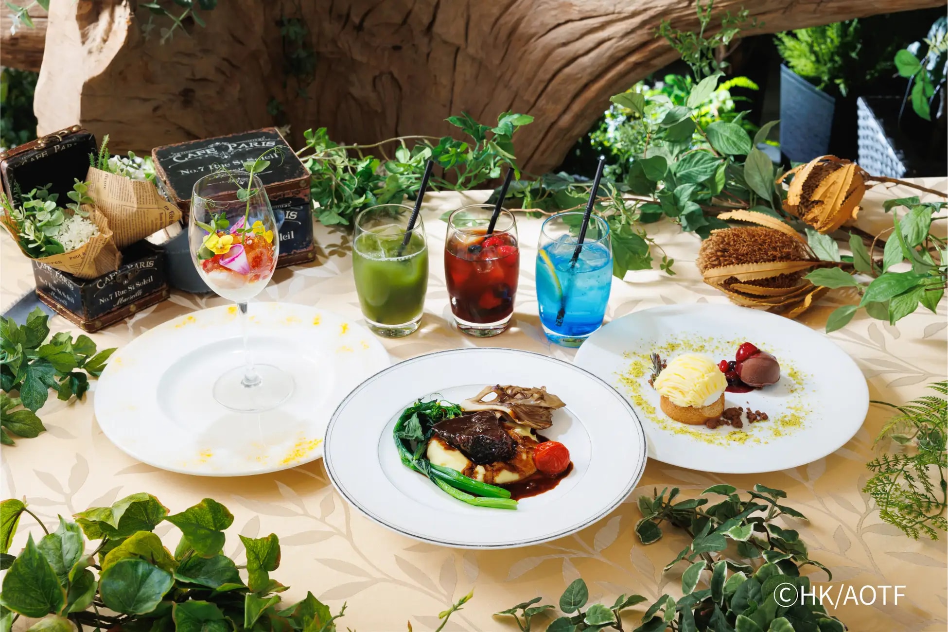 「進撃の巨人×エスクリ」コース料理プラン