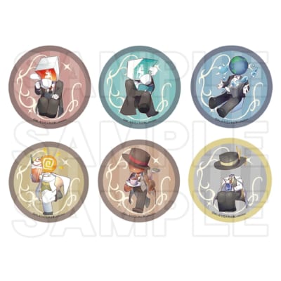 『人外日常コレクション』ランダムキラキラ缶バッジ（デフォルメ）