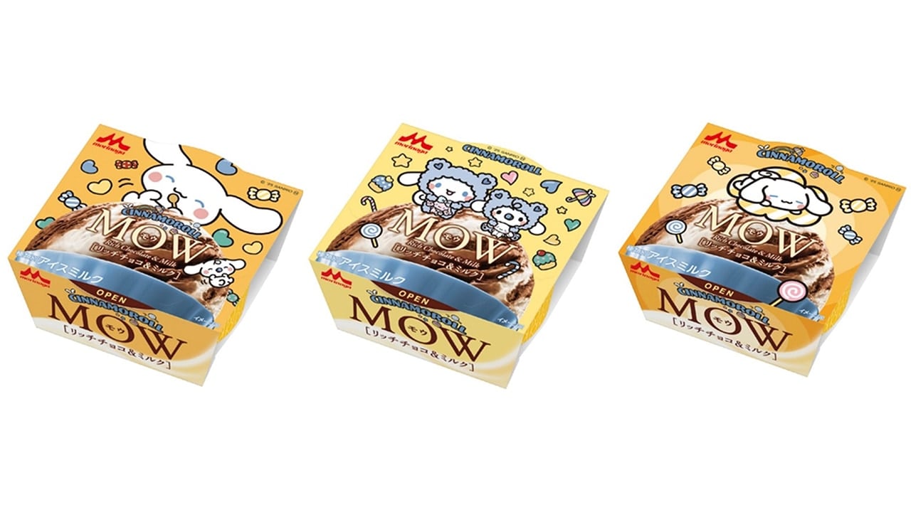 「サンリオ×MOW」コラボ商品が発売決定！シナモロール・マイメロディデザインのアイスが登場