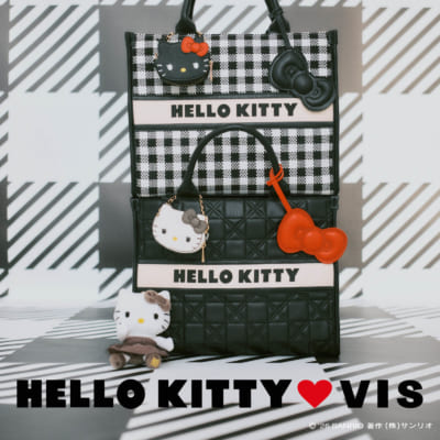 「サンリオ×VIS」リボンチャームトートバッグ