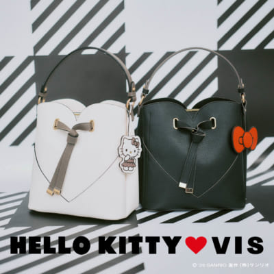 「サンリオ×VIS」ハートカットバッグ