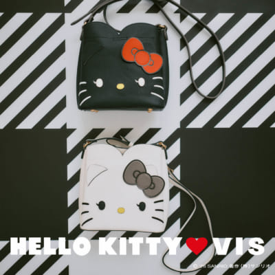 「サンリオ×VIS」ダブルフェイスハートカットバッグミニ