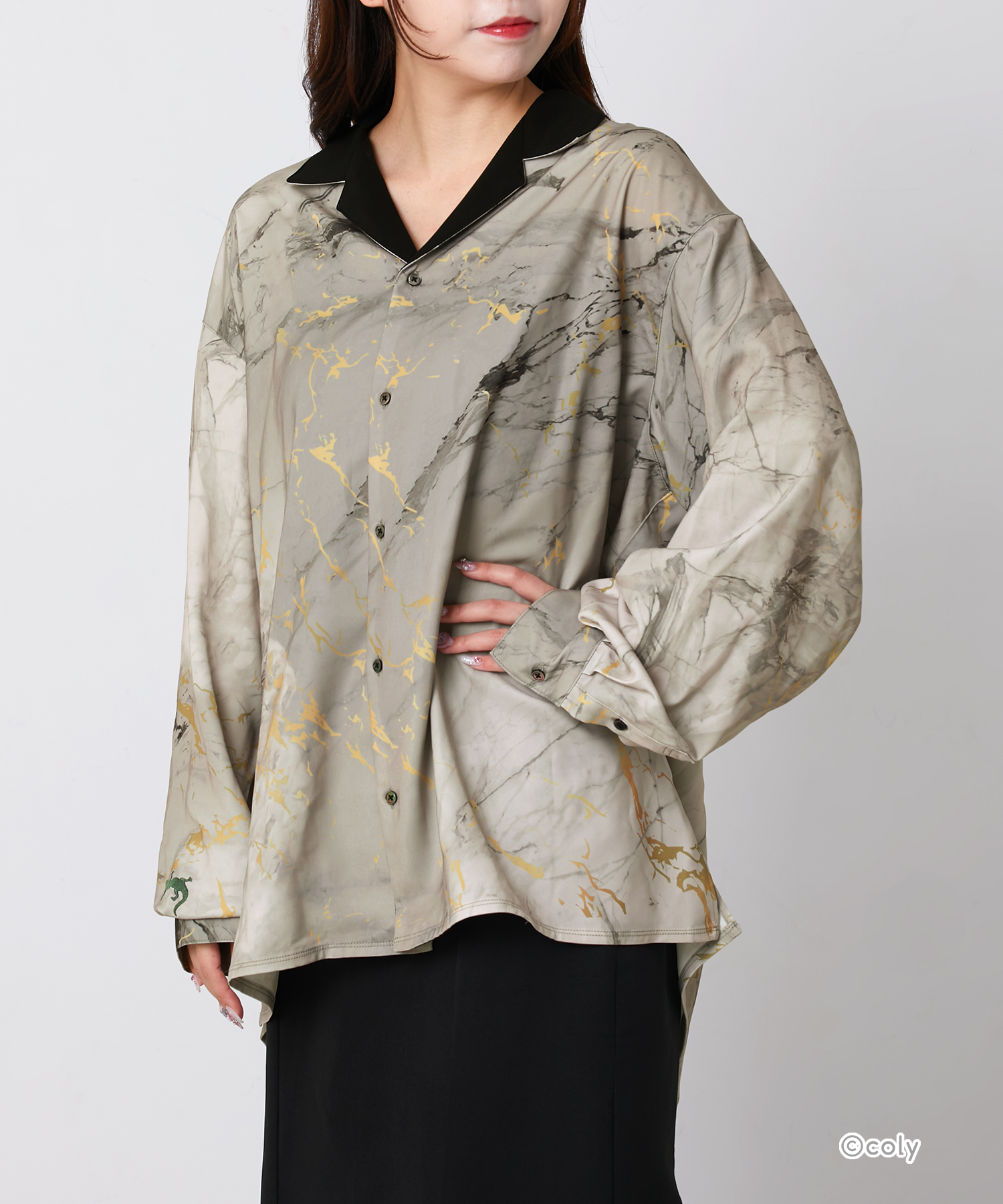 「ブレマイ×ZOZOTOWN」オープンカラーシャツ（須王芦佳）