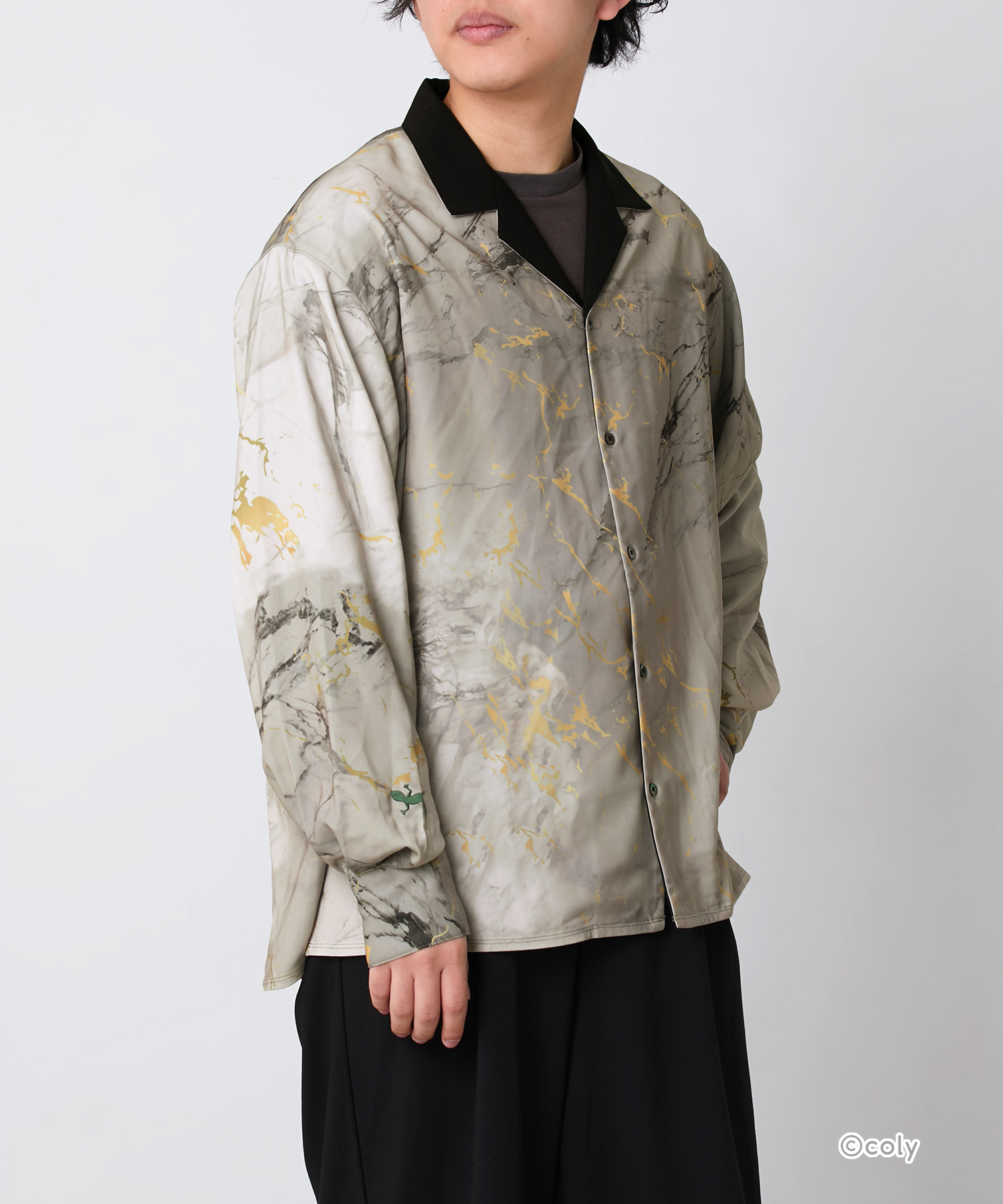 「ブレマイ×ZOZOTOWN」オープンカラーシャツ（須王芦佳）