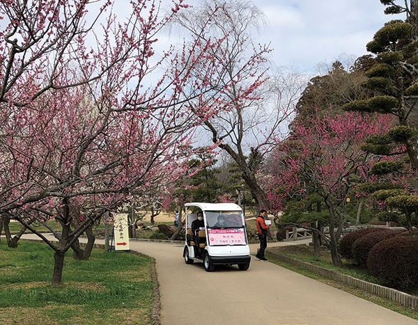 「かえってきた 花丸遊印録 ～燭台切光忠が贈る、おもてなしのひととき～」電動カート