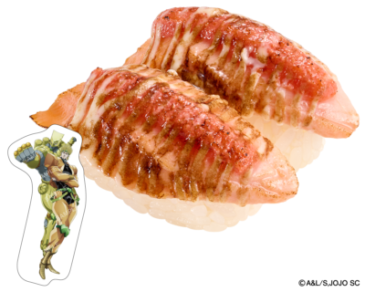 「ジョジョの奇妙な冒険×スシロー」サーモン明太子マヨ炙り