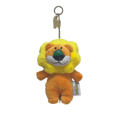 「たべっ子どうぶつLAND CAFE」たべっ子どうぶつ 実写ぬいぐるみキーチャーム らいおん