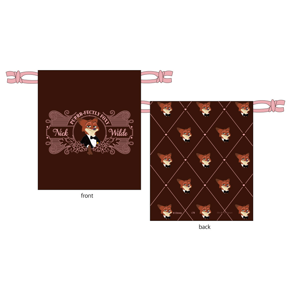 『ズートピア2』OH MY CAFE　巾着（ニック）