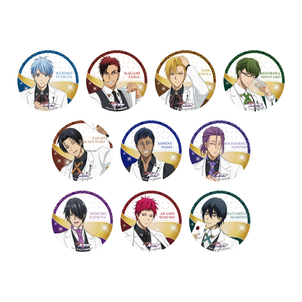 「黒子のバスケ×GiGO」グリッター缶バッジ ～白スーツver.～