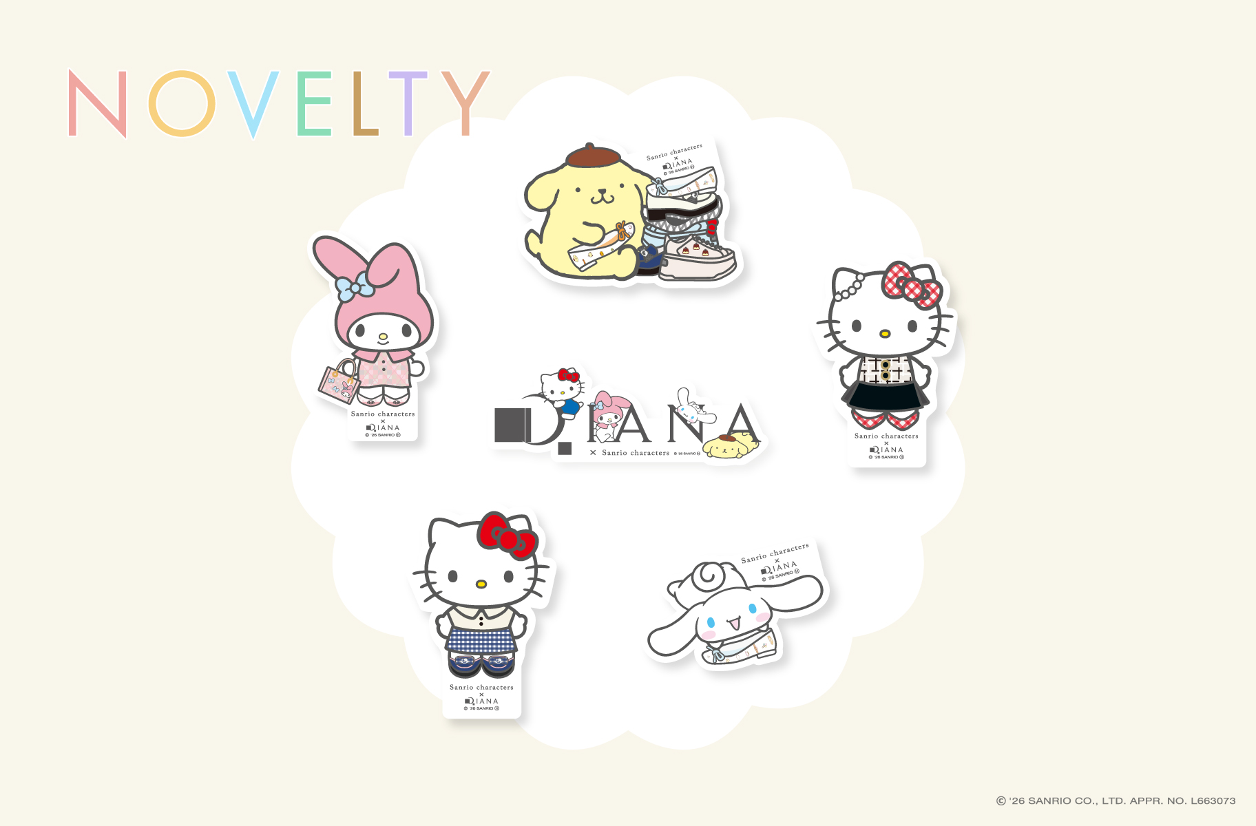「Sanrio characters × DIANA」通常販売特典