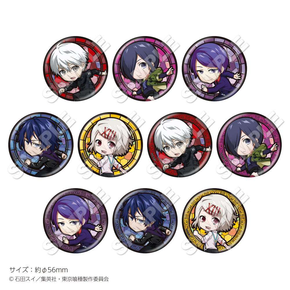 「東京喰種 トーキョーグール×22カレー」トレーディングデフォルメ缶バッジ