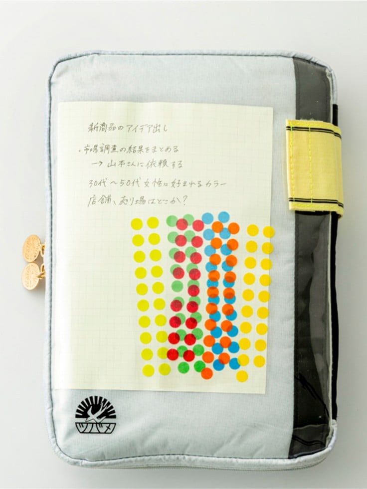 『みんなのツバメノートクリアポケットが楽しいポーチBOOK』後ろ