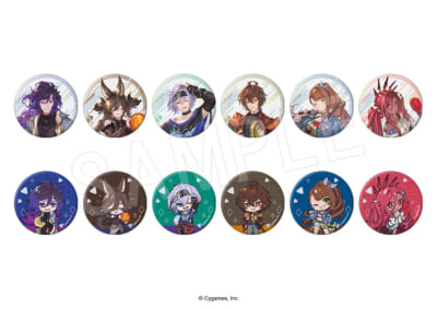 「グランブルーファンタジー×ラウンドワン」トレーディンググリッター缶バッジ ROUND1コラボver.