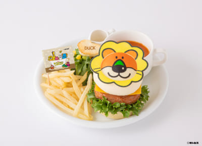 「たべっ子どうぶつLAND CAFE」とくせい!もぐもぐどうぶつさんバーガープレート
