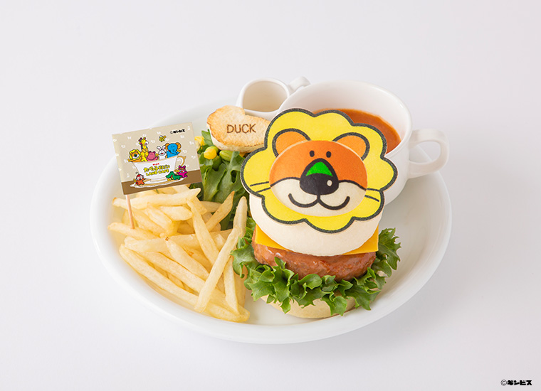 「たべっ子どうぶつLAND CAFE」とくせい！もぐもぐどうぶつさんバーガープレート