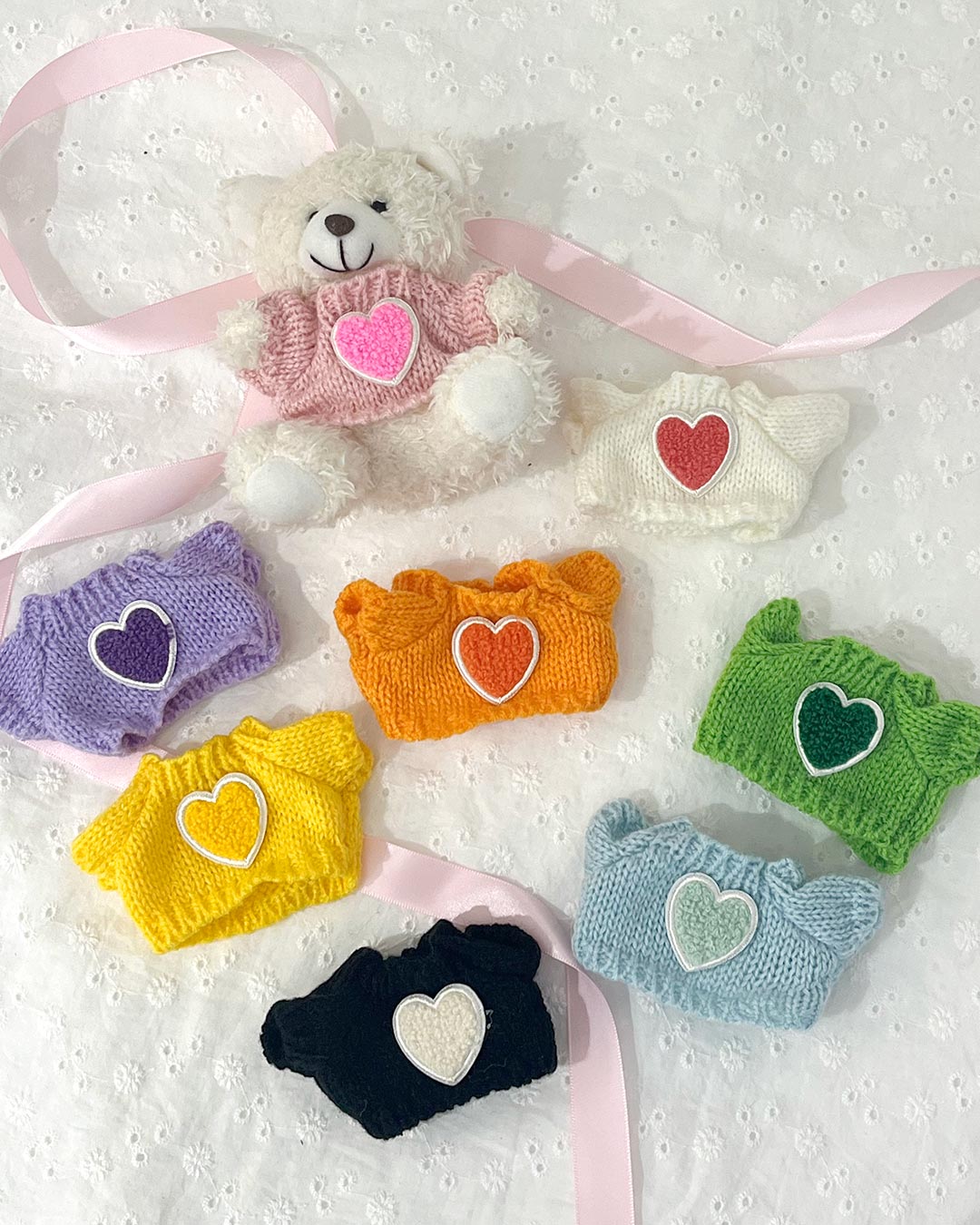 サンキューマート「Oshi Sweets Love!」ぬいぐるみ用セーター