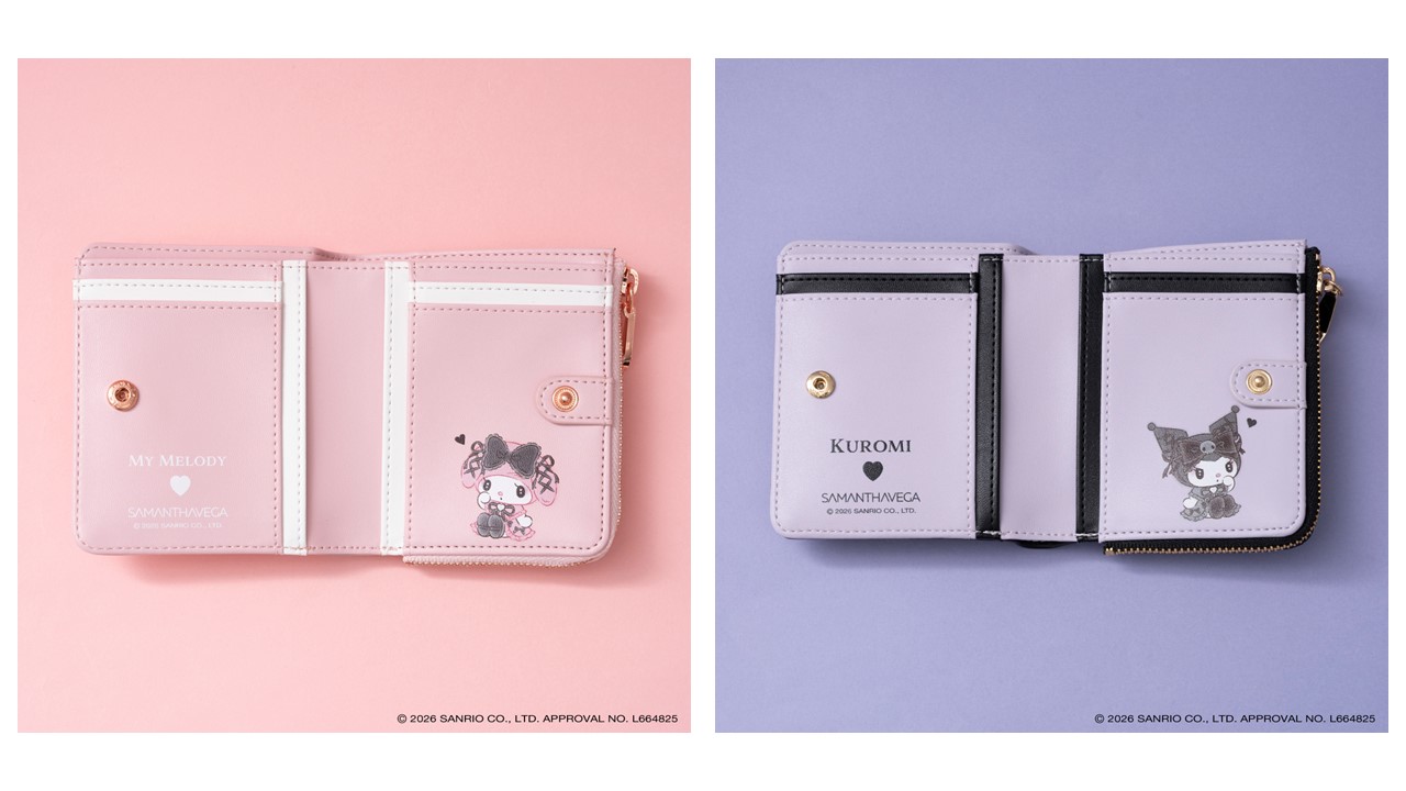 「サンリオ×サマンサベガ」マイメロディ＆クロミ　折財布