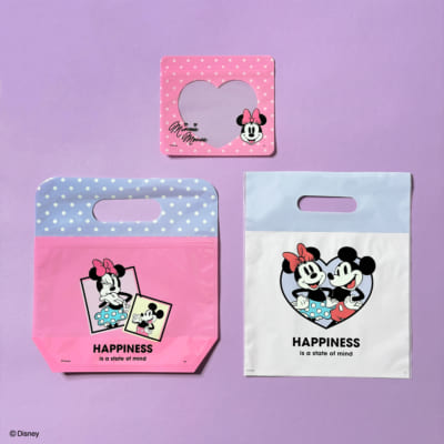 「ディズニー×キャンドゥ」ミニーマウス ジッパーバッグ 4P