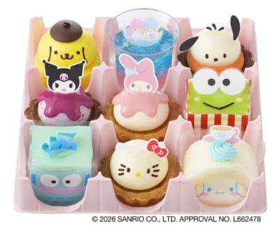 「サンリオキャラクターズ×銀座コージーコーナー」スイーツコレクション(9個入)