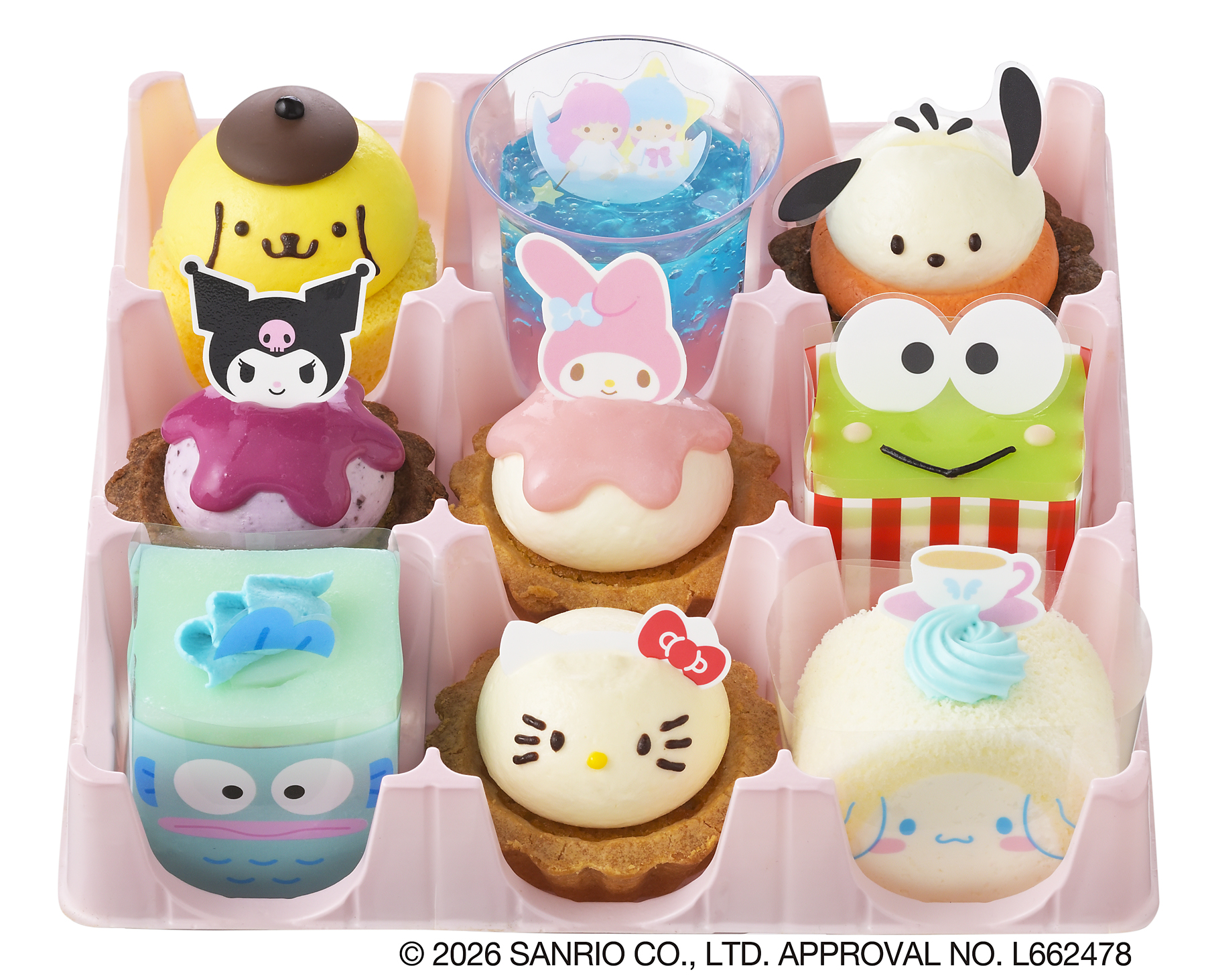 「サンリオキャラクターズ×銀座コージーコーナー」スイーツコレクション（9個入）