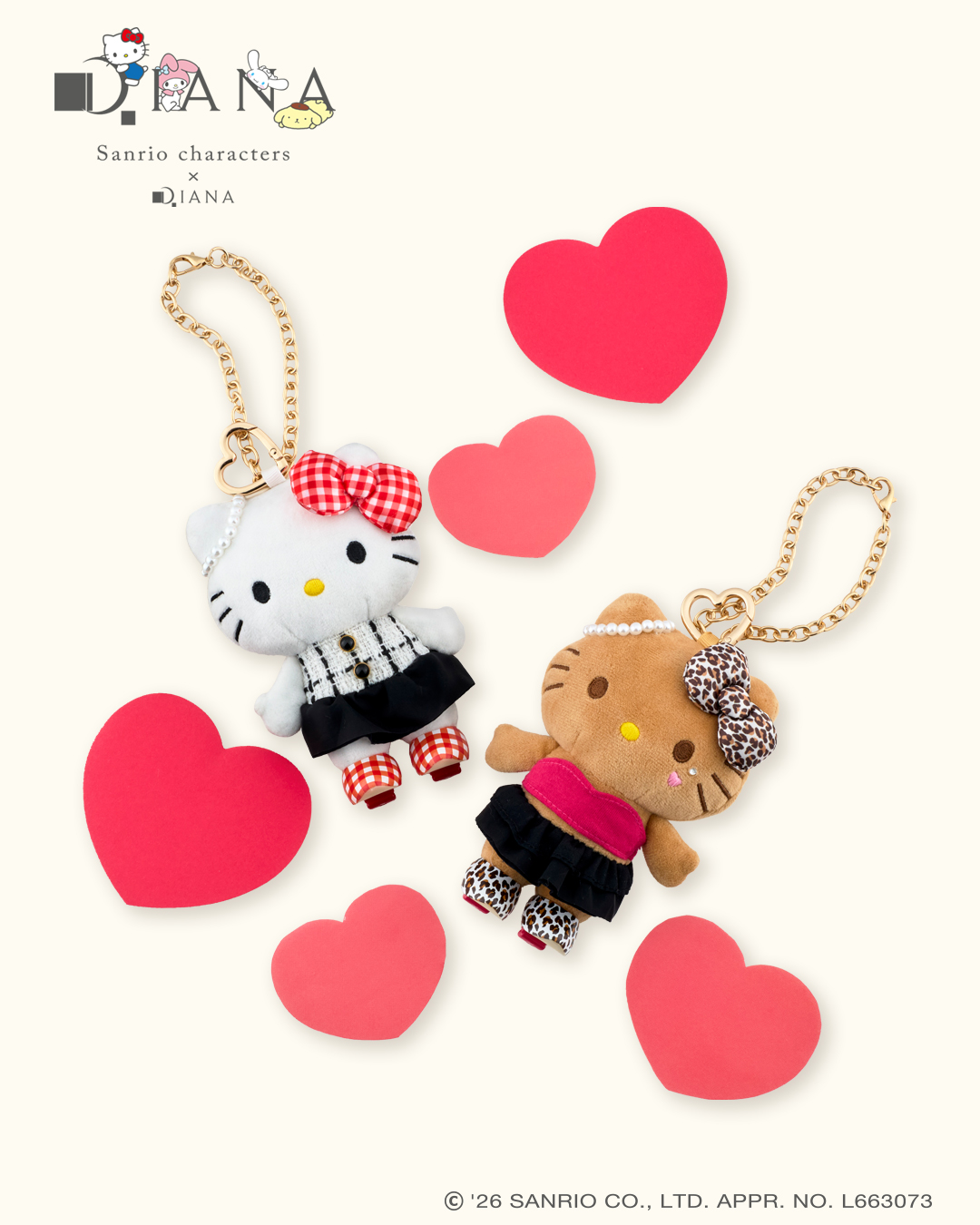 「Sanrio characters × DIANA」DIANAコラボ商品