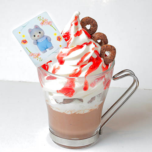 「シルバニアファミリー×TOBU SPRING PARTY」ハスキーの赤ちゃんと チョコプリンサンデー
