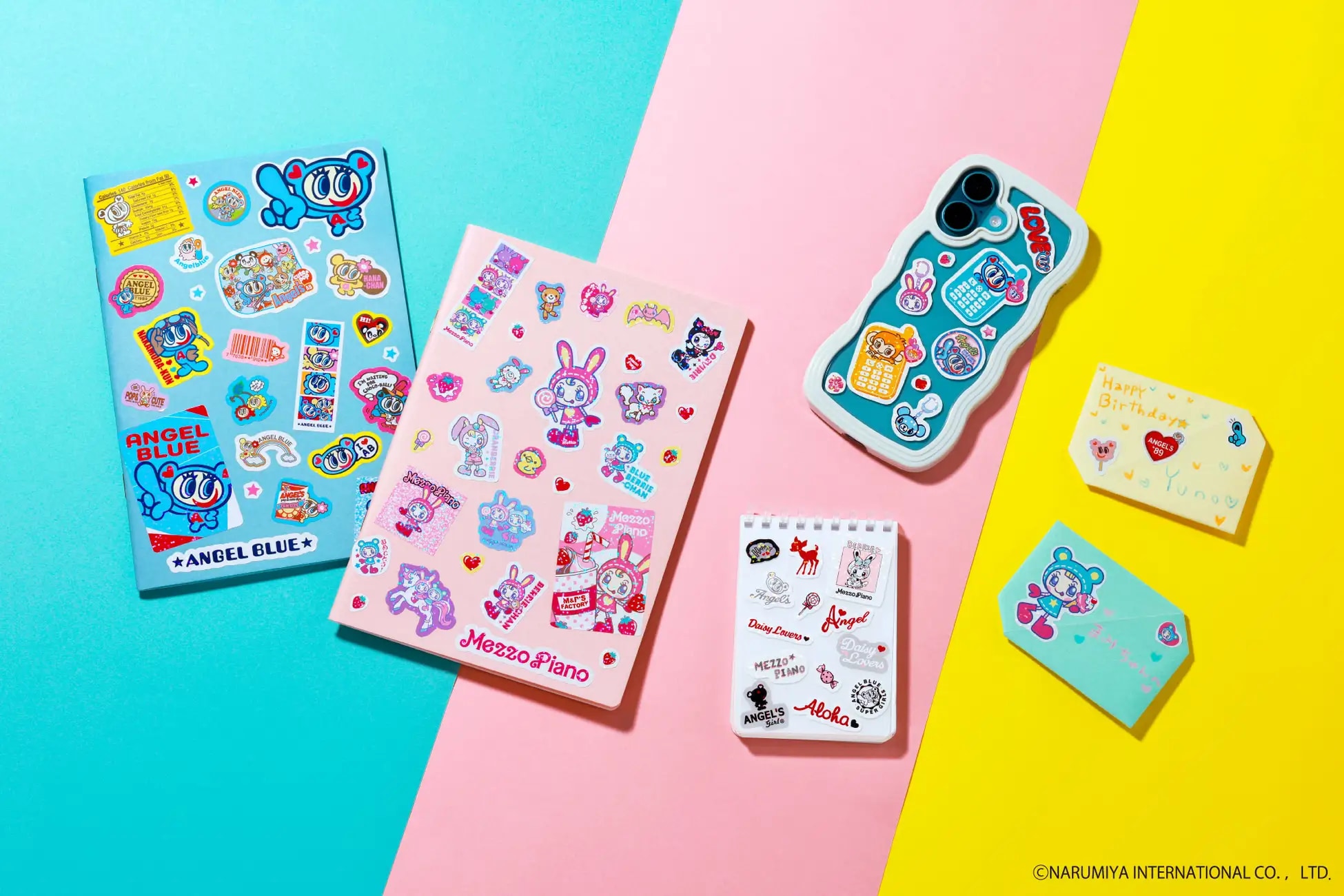 『ナルミヤキャラクターズ キラキラシールブック』使用イメージ