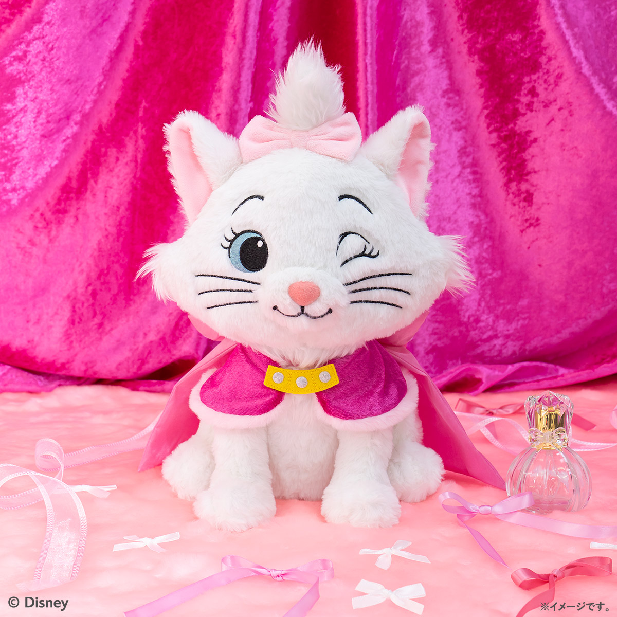 Happyくじ「Disney にゃん・にゃん・にゃん」A賞：マリー BIGぬいぐるみ