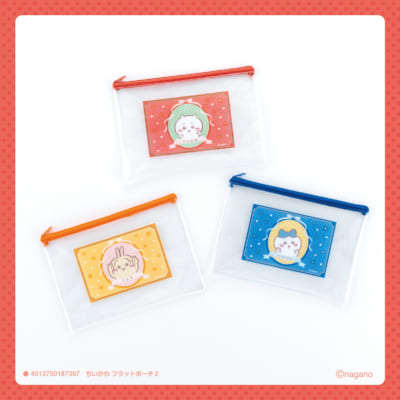 「100円ちいかわ雑貨」第8弾 フラットポーチ2