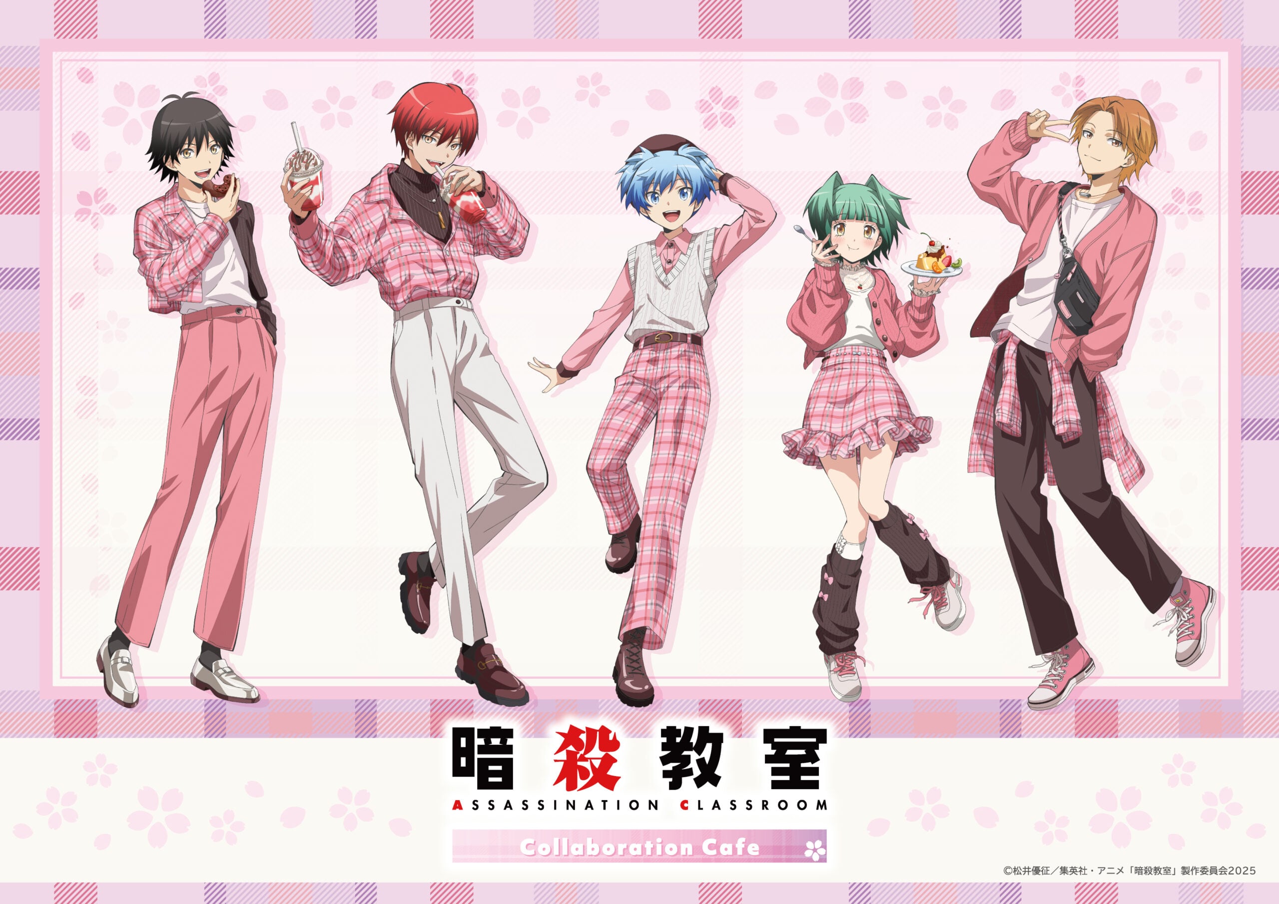 『暗殺教室』×スイーツパラダイス コラボカフェが3月17日より開催決定！春衣装の描き下ろしビジュアルがかわいすぎる