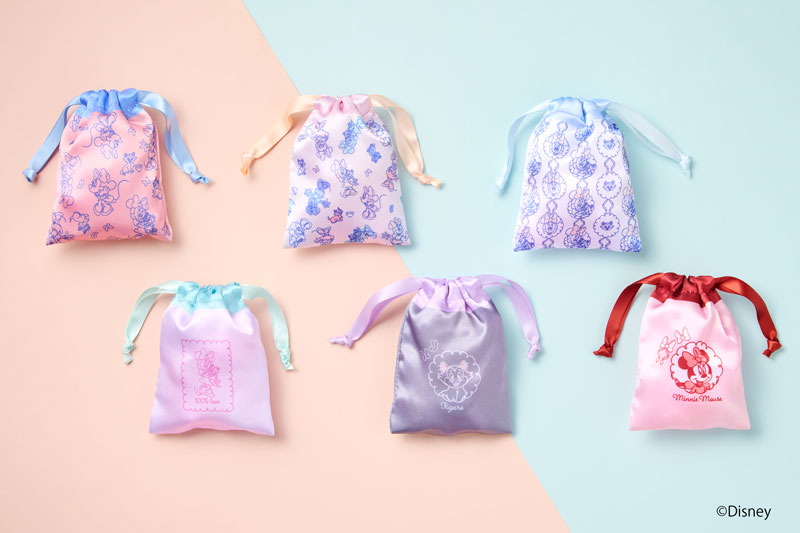 Disney shopping collection リボン巾着 全6種