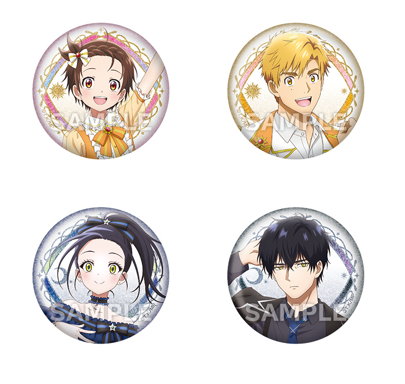 「メダリスト×ローソン」グリッター缶バッジ