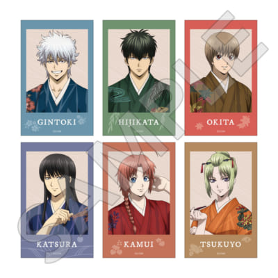 新劇場版 銀魂 トレーディングミニフォトカード 着物ver. 全6種