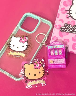 ハローキティ 平成ギャルモチーフ ピックアップ商品 ステッカー スロットキーホルダー