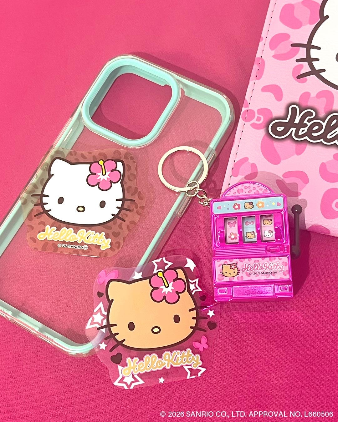 ハローキティ 平成ギャルモチーフ ピックアップ商品 ステッカー スロットキーホルダー