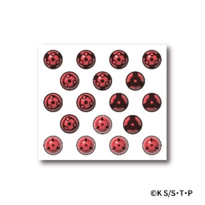 NARUTO-ナルト- 疾風伝 写輪眼ぷっくりシール 写輪眼デザイン