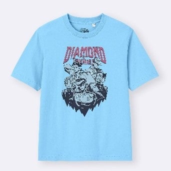 ジョジョの奇妙な冒険×GU グラフィックTシャツ ダイヤモンドは砕けない デザイン