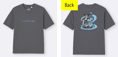 ジョジョの奇妙な冒険×GU グラフィックTシャツ空条徐倫 ストーンオーシャン
