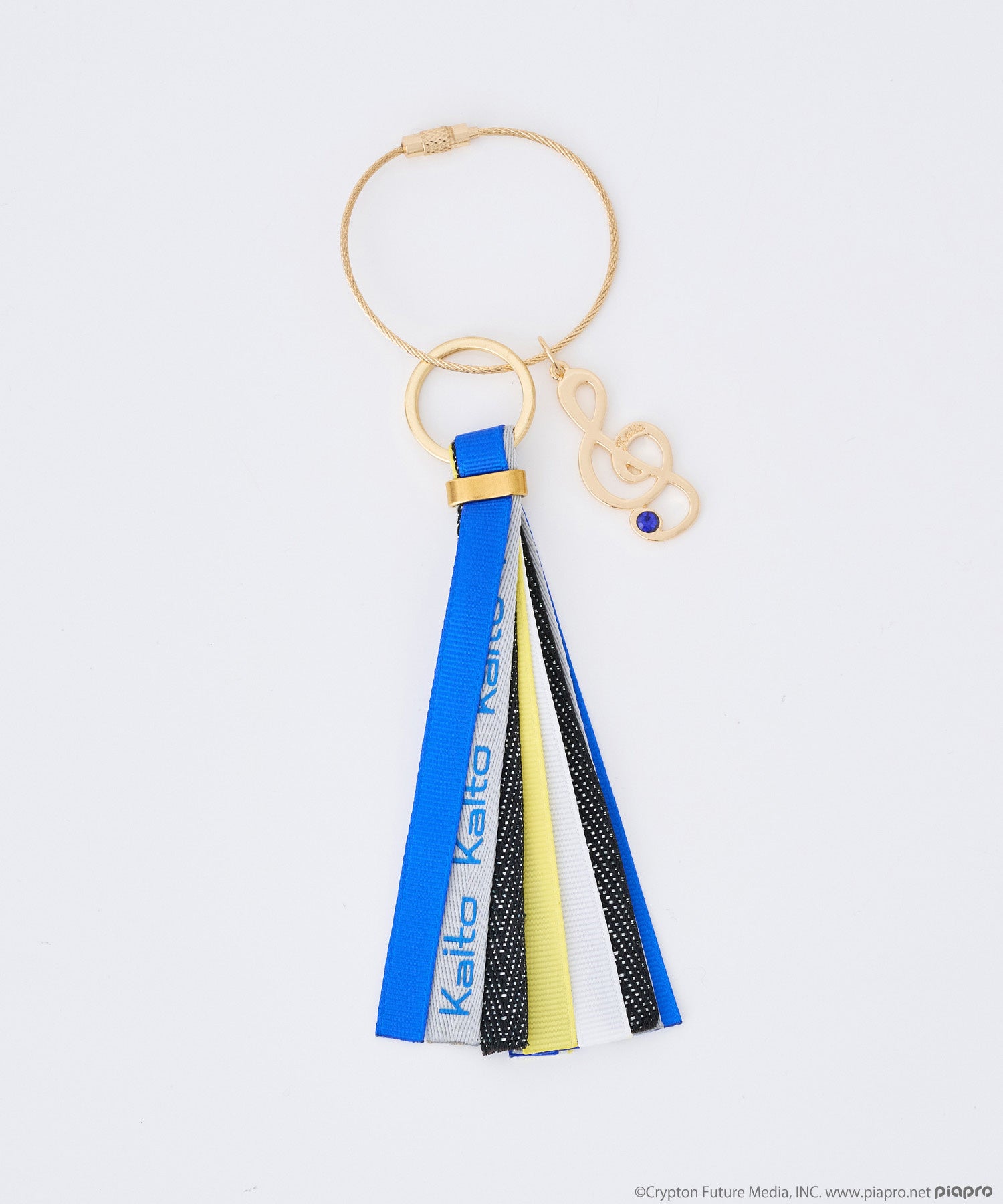 KAITO バッグチャーム ブルー ト音記号付き