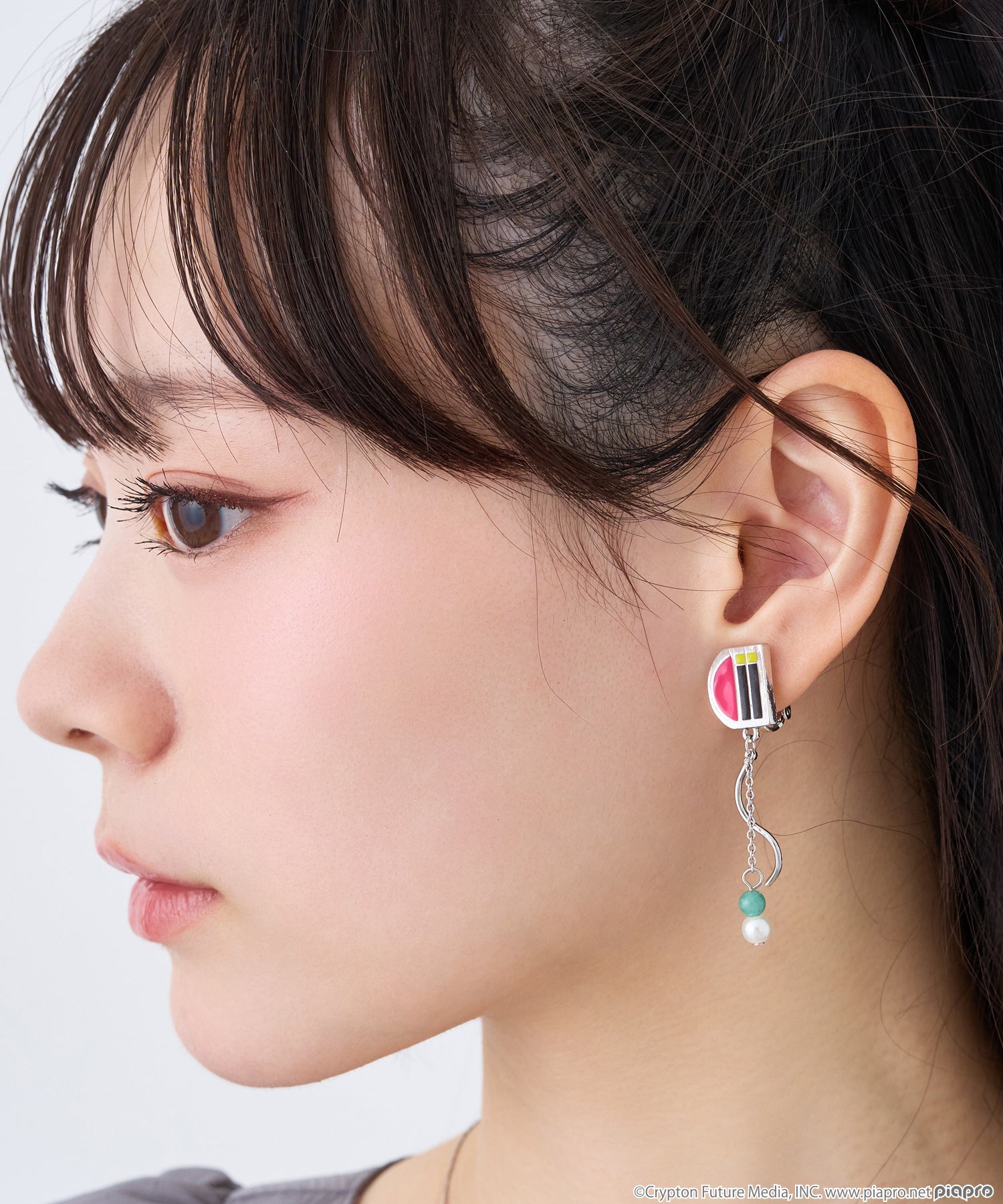 初音ミク イヤリング シルバー