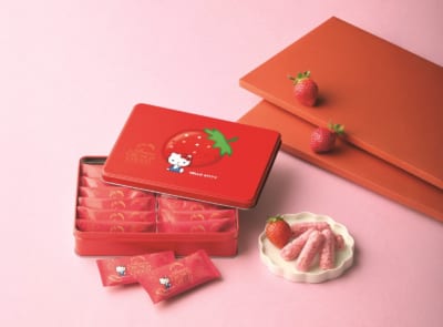 あられクランチチョコいちご味 ハローキティ缶