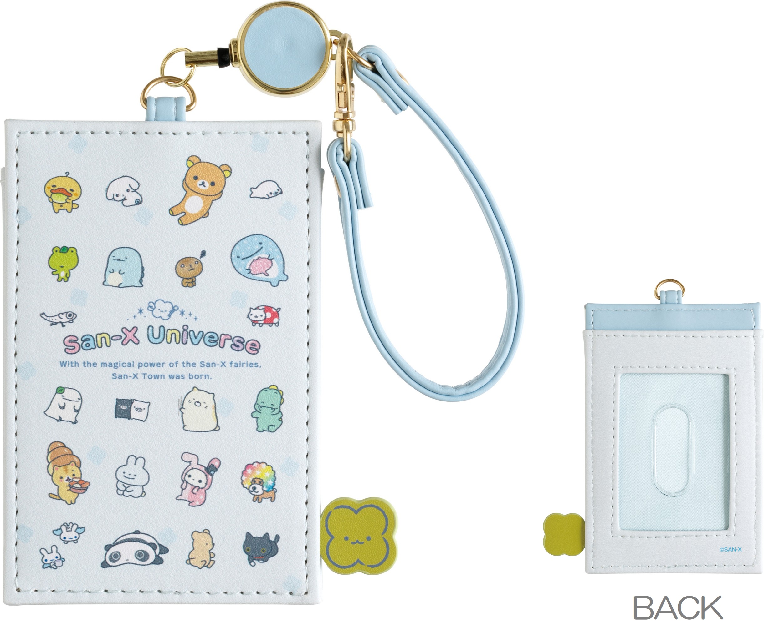 「サンエックスユニバース」リール付パスケース