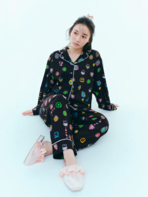 「たまごっち×SNIDEL HOME」開襟シャツ/ロングパンツ