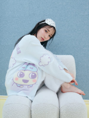 「たまごっち×SNIDEL HOME」ニットカーディガン