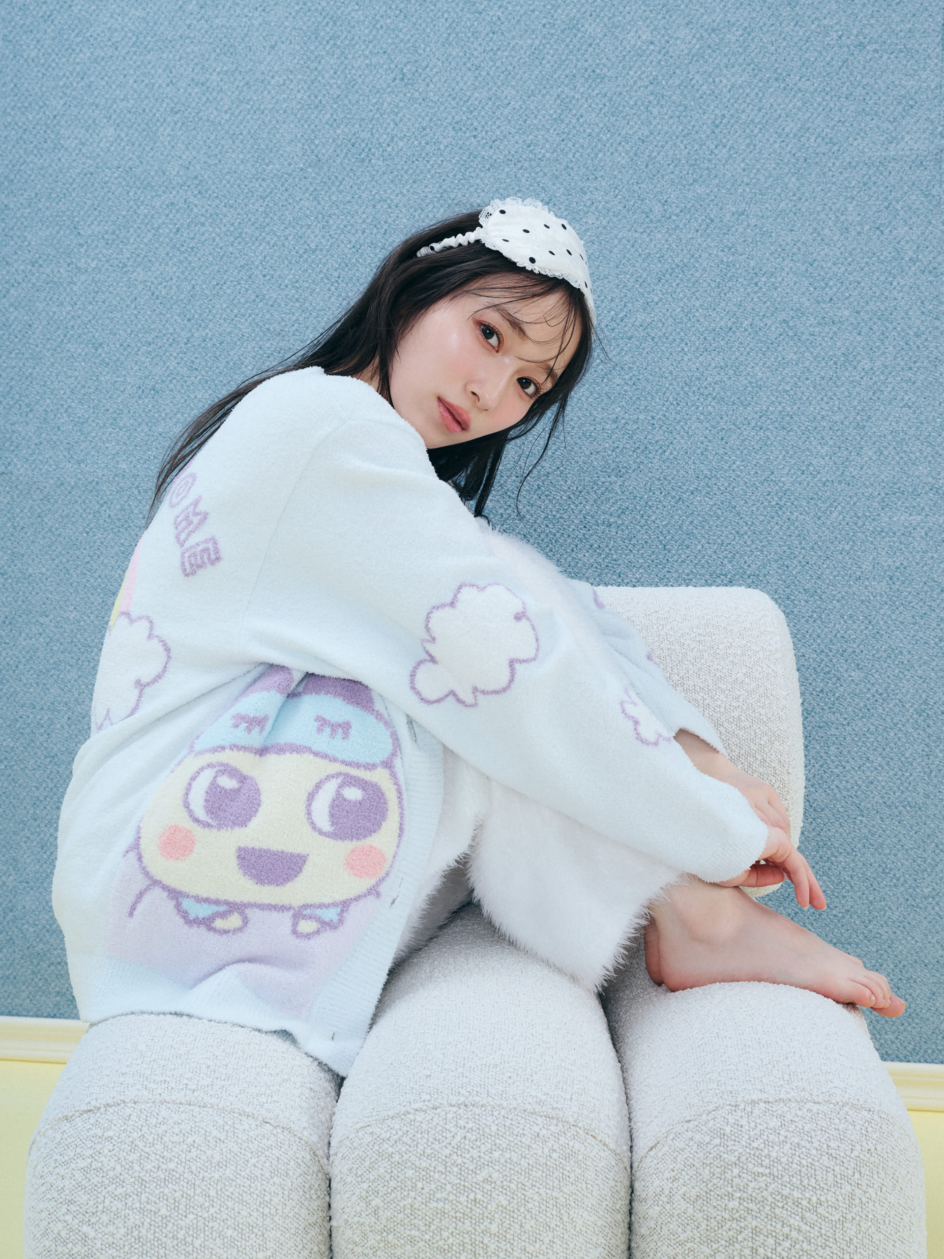 「たまごっち×SNIDEL HOME」ニットカーディガン