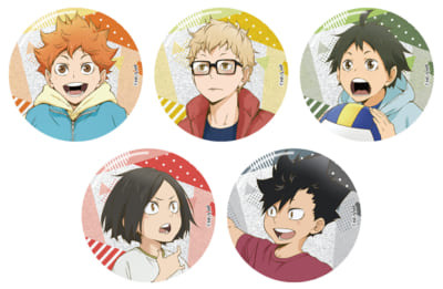 アニメ「ハイキュー!!」ヨーショー!!アニメイトフェア トレーディンググリッター缶バッジ