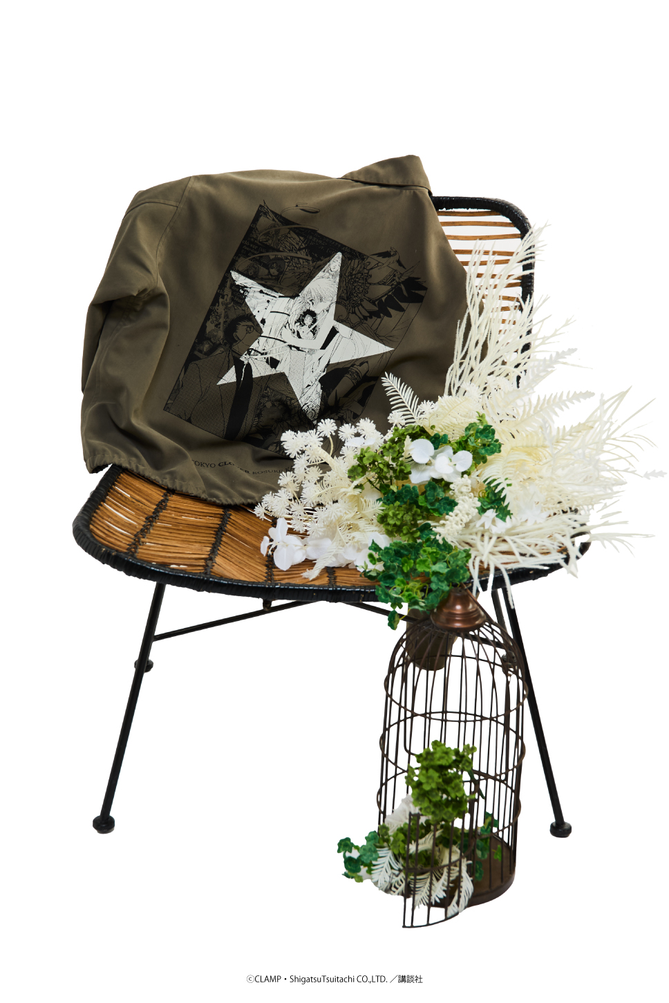 「CLAMP × CONVERSE TOKYO」GRAPHIC COACH JACKET『CLOVER』