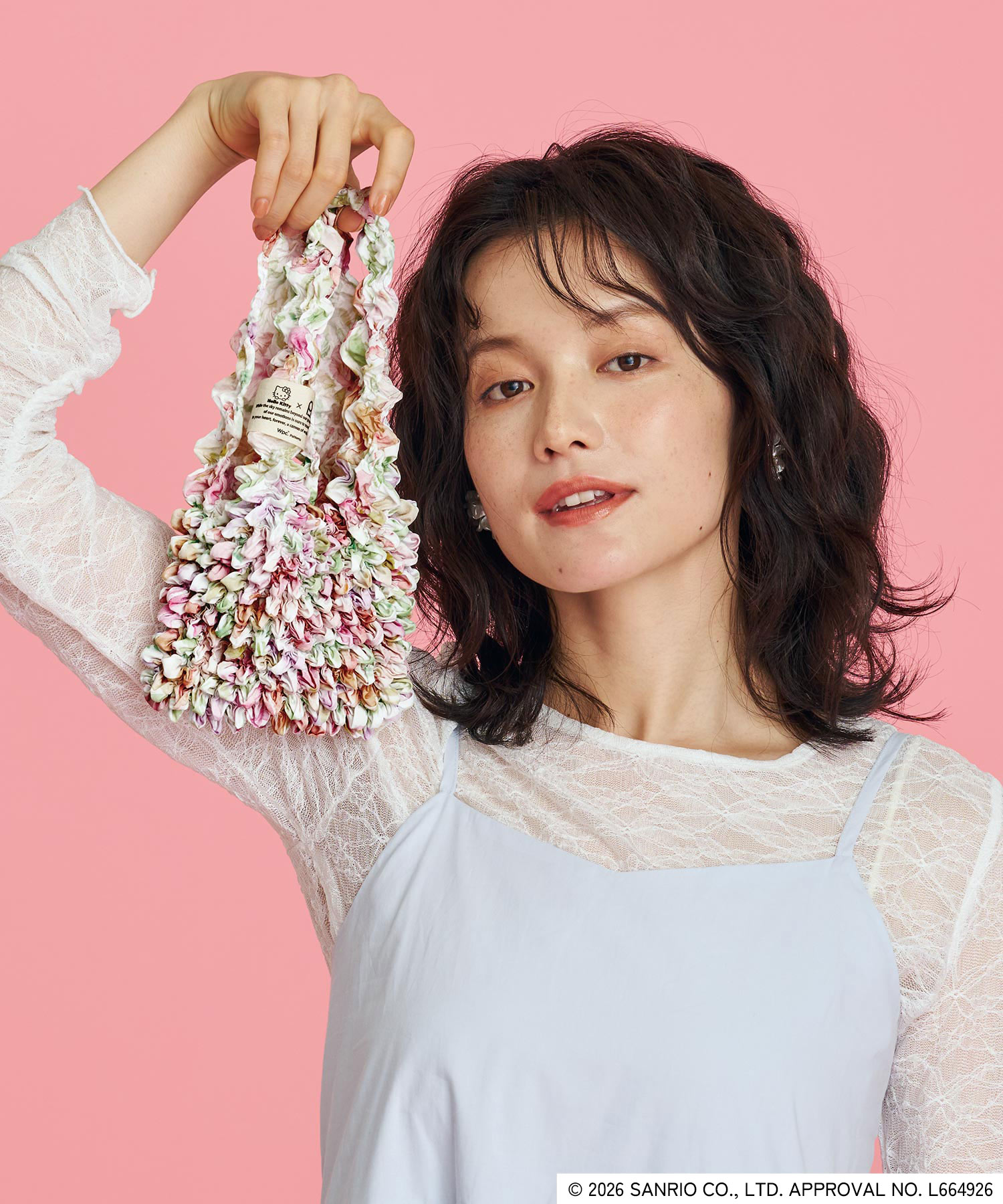 「サンリオキャラクターズ×Wpc.」しぼりバッグ